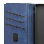 For Samsung Galaxy M53 5G Splicing PU Leather Skin-touch Feeling Case Stand Magnetic Absorption Full Protection Flip Folio Wallet Cover