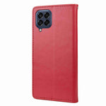 For Samsung Galaxy M53 5G Imprinted Butterflies Flowers PU Leather Flip Case Wallet Style Stand Shockproof Protective Cover with Strap