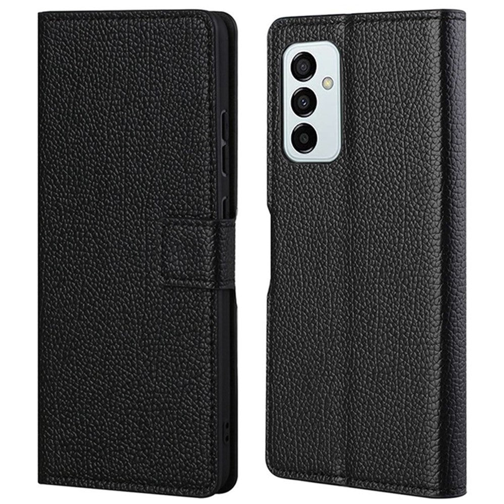 For Samsung Galaxy M23 5G / F23 5G PU Leather Litchi Texture Flip Wallet Case Stand Feature Scratch Resistant Full Protective Phone Cover