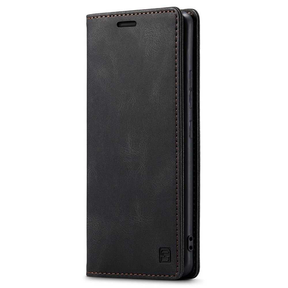 AUTSPACE A01-serien til Samsung Galaxy S22 5G PU-lædercover med RFID-blokerende pung og flip-stander