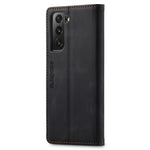 AUTSPACE A01-serien til Samsung Galaxy S22 5G PU-lædercover med RFID-blokerende pung og flip-stander
