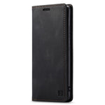 AUTSPACE A01-serien til Samsung Galaxy S22+ 5G PU-lædercover RFID-blokerende pung-flipcover med støttefod