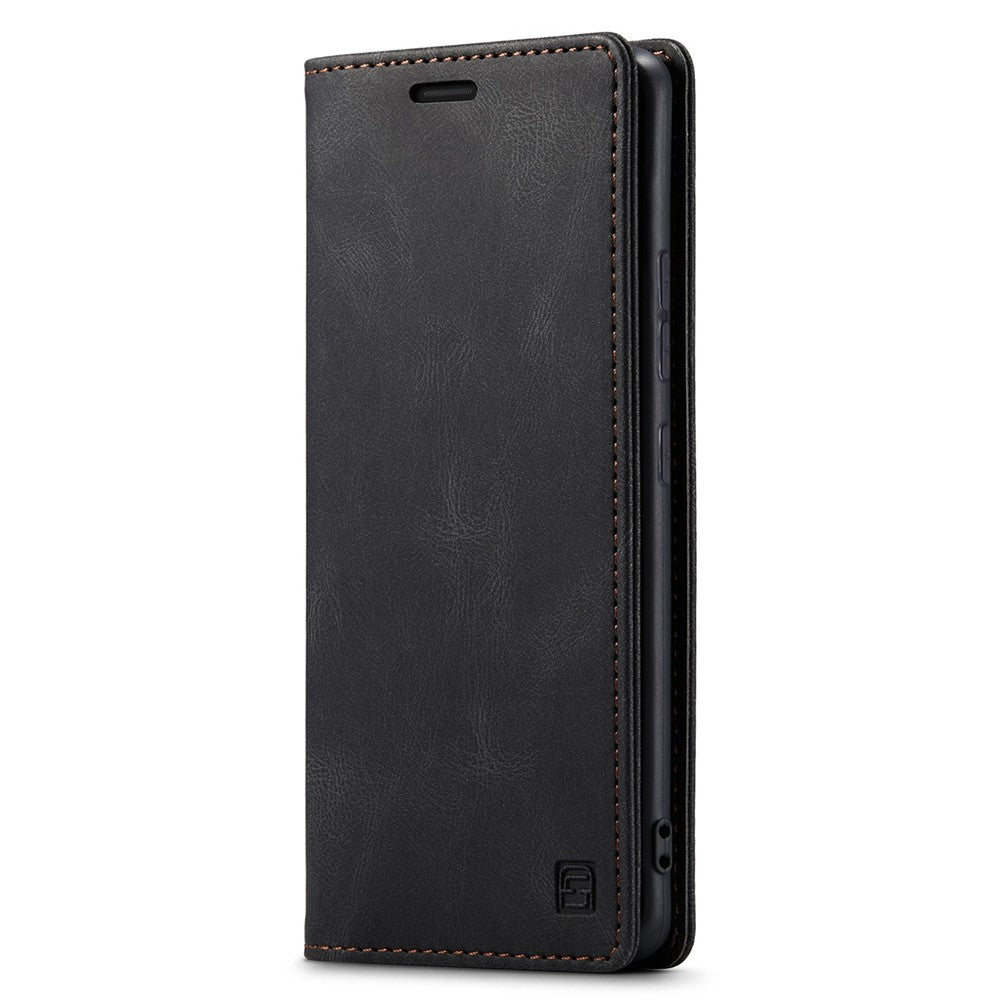 AUTSPACE A01-serien til Samsung Galaxy S22+ 5G PU-lædercover RFID-blokerende pung-flipcover med støttefod