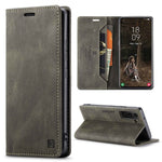AUTSPACE A01 Series for Samsung Galaxy S22+ 5G PU Leather Case RFID Blocking Wallet Flip Stand Cover