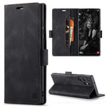 AUTSPACE A01 Series for Samsung Galaxy S22 Ultra 5G PU Leather Case RFID Blocking Wallet Flip Stand Cover