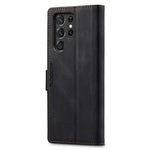 AUTSPACE A01 Series for Samsung Galaxy S22 Ultra 5G PU Leather Case RFID Blocking Wallet Flip Stand Cover