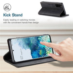 AUTSPACE A01 Series for Samsung Galaxy S20 Plus 4G / 5G PU Leather Case RFID Blocking Wallet Flip Stand Cover