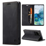 AUTSPACE A01 Series for Samsung Galaxy S20 Ultra 4G / 5G PU Leather Case RFID Blocking Retro Wallet Flip Stand Cover