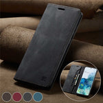 AUTSPACE A01 Series for Samsung Galaxy S20 Ultra 4G / 5G PU Leather Case RFID Blocking Retro Wallet Flip Stand Cover