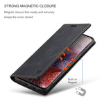 AUTSPACE A01-serien til Samsung Galaxy S20 4G/5G PU-læderetui RFID-blokerende pung-flipcover med standfunktion