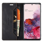 AUTSPACE A01-serien til Samsung Galaxy S20 4G/5G PU-læderetui RFID-blokerende pung-flipcover med standfunktion