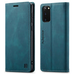 AUTSPACE A01-serien til Samsung Galaxy S20 4G/5G PU-læderetui RFID-blokerende pung-flipcover med standfunktion