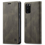 AUTSPACE A01-serien til Samsung Galaxy S20 4G/5G PU-læderetui RFID-blokerende pung-flipcover med standfunktion