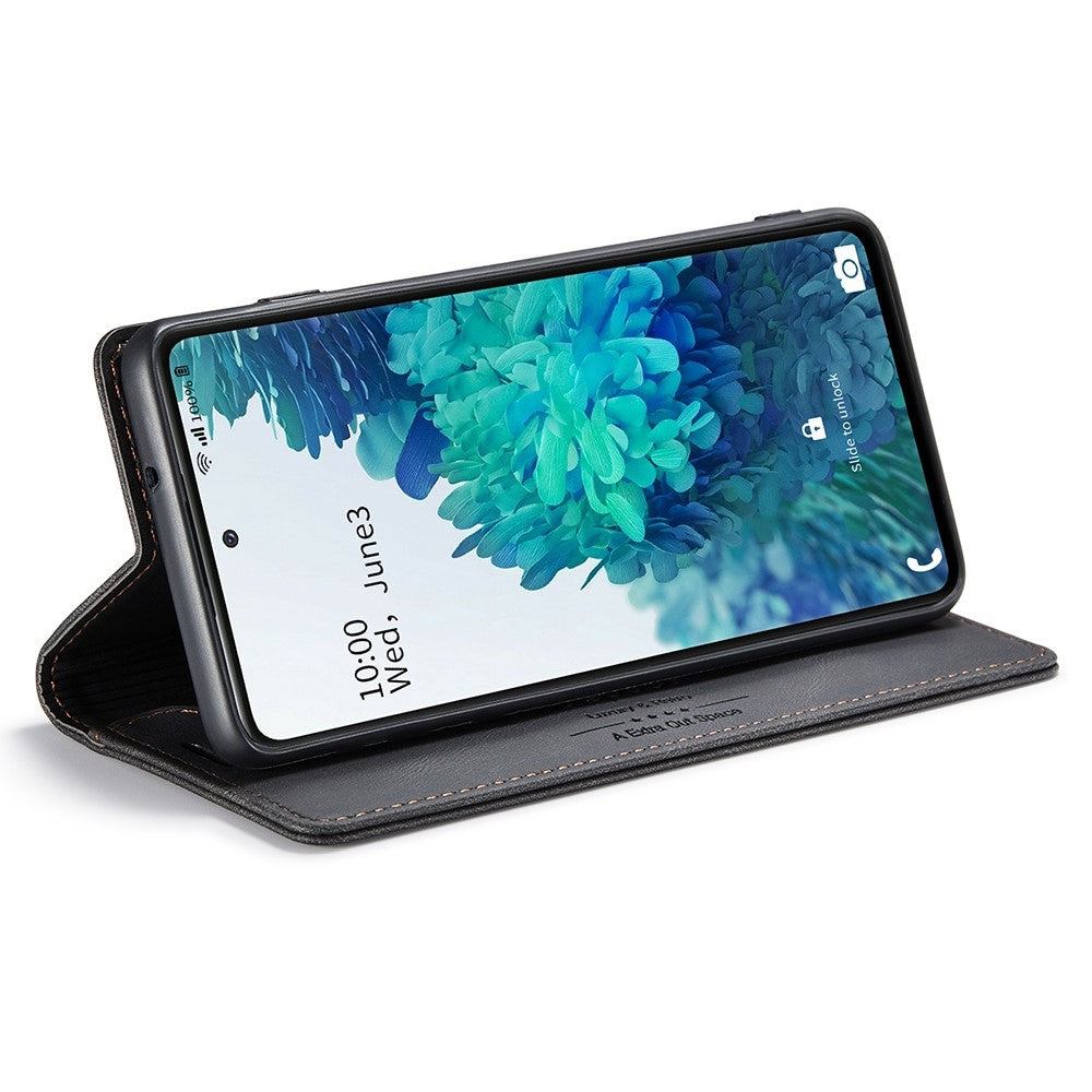 AUTSPACE A01-serien til Samsung Galaxy S20 FE 4G/5G/S20 Lite/S20 Fan Edition 4G/5G/S20 FE 2022 PU-læderetui RFID Blokerende Cover