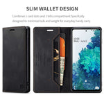 AUTSPACE A01-serien til Samsung Galaxy S20 FE 4G/5G/S20 Lite/S20 Fan Edition 4G/5G/S20 FE 2022 PU-læderetui RFID Blokerende Cover