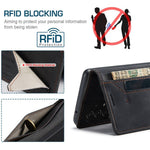 AUTSPACE A01 Series for Samsung Galaxy A53 5G PU Leather Case RFID Blocking Wallet Flip Stand Cover