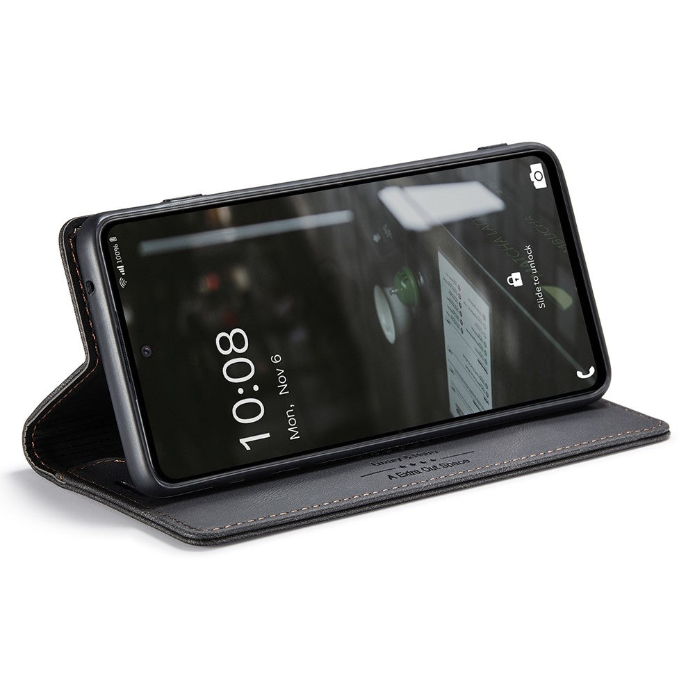 AUTSPACE A01 Series for Samsung Galaxy A53 5G PU Leather Case RFID Blocking Wallet Flip Stand Cover