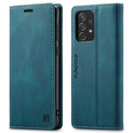 AUTSPACE A01 Series for Samsung Galaxy A53 5G PU Leather Case RFID Blocking Wallet Flip Stand Cover