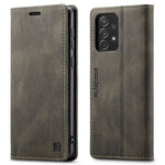 AUTSPACE A01 Series for Samsung Galaxy A53 5G PU Leather Case RFID Blocking Wallet Flip Stand Cover