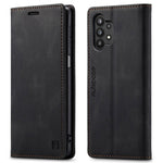 AUTSPACE A01 Series for Samsung Galaxy A32 5G/M32 5G PU Leather Case RFID Blocking Vintage Wallet Stand Flip Cover