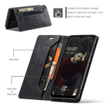 AUTSPACE A01 Series for Samsung Galaxy A32 5G/M32 5G PU Leather Case RFID Blocking Vintage Wallet Stand Flip Cover