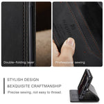 AUTSPACE A01 Series for Samsung Galaxy A32 5G/M32 5G PU Leather Case RFID Blocking Vintage Wallet Stand Flip Cover