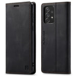 AUTSPACE A01 Series for Samsung Galaxy A33 5G PU Leather Case RFID Blocking Vintage Wallet Stand Flip Cover