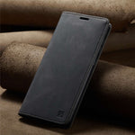 AUTSPACE A01 Series for Samsung Galaxy A33 5G PU Leather Case RFID Blocking Vintage Wallet Stand Flip Cover