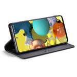 AUTSPACE A01-serien til Samsung Galaxy A51 4G SM-A515 PU-læderetui med RFID-blokering, pung og standfunktion