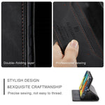 AUTSPACE A01-serien til Samsung Galaxy A51 4G SM-A515 PU-læderetui med RFID-blokering, pung og standfunktion