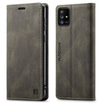 AUTSPACE A01-serien til Samsung Galaxy A51 4G SM-A515 PU-læderetui med RFID-blokering, pung og standfunktion