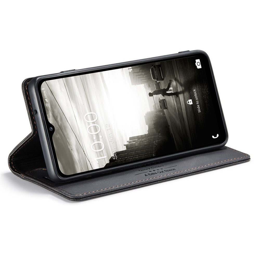 AUTSPACE A01-serien för Samsung Galaxy A13 5G / A04s 4G (164,7 mm) PU-läderfodral RFID-blockerande plånboksfodral med stativ och vikbart skydd