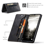 AUTSPACE A01-serien för Samsung Galaxy A13 5G / A04s 4G (164,7 mm) PU-läderfodral RFID-blockerande plånboksfodral med stativ och vikbart skydd