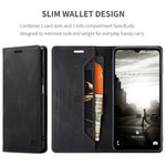 AUTSPACE A01-serien för Samsung Galaxy A13 5G / A04s 4G (164,7 mm) PU-läderfodral RFID-blockerande plånboksfodral med stativ och vikbart skydd