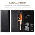 AUTSPACE A01-serien för Samsung Galaxy A13 4G PU-läderfodral RFID-blockerande Vintage-plånboksfodral med stativ och vikbart lock