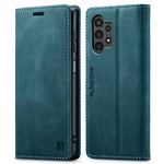AUTSPACE A01-serien för Samsung Galaxy A13 4G PU-läderfodral RFID-blockerande Vintage-plånboksfodral med stativ och vikbart lock