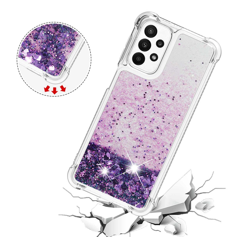 Samsung Galaxy A23 5G (Global Version) / 4G TPU-skal Glitter Quicksand Stötsäkert mobilbaksida