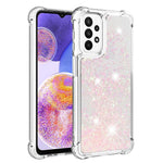 Til Samsung Galaxy A23 5G (global version) / 4G TPU-cover med glitter kviksand stødsikkert telefonbagcover