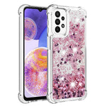 Til Samsung Galaxy A23 5G (global version) / 4G TPU-cover med glitter kviksand stødsikkert telefonbagcover