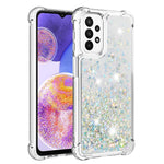 Til Samsung Galaxy A23 5G (global version) / 4G TPU-cover med glitter kviksand stødsikkert telefonbagcover