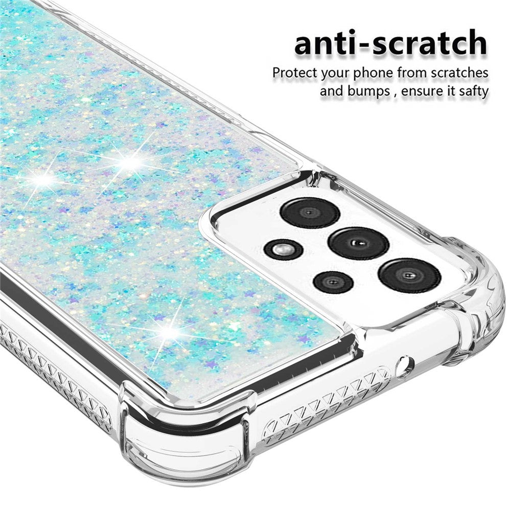 For Samsung Galaxy A13 4G TPU Case Glitter Quicksand Shockproof Phone Back Cover
