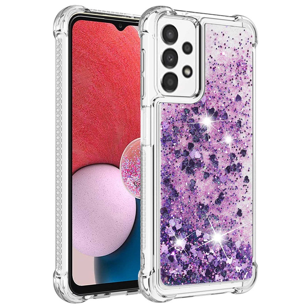 For Samsung Galaxy A13 4G TPU Case Glitter Quicksand Shockproof Phone Back Cover