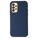 For Samsung Galaxy A13 4G Collision Proof Carbon Fiber Texture PU Leather Coated PC + TPU Case Phone Protective Cover