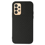 For Samsung Galaxy A13 4G Collision Proof Carbon Fiber Texture PU Leather Coated PC + TPU Case Phone Protective Cover