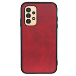 For Samsung Galaxy A13 4G Protective Case, Textured PU Leather Coated TPU + PC Phone Cover