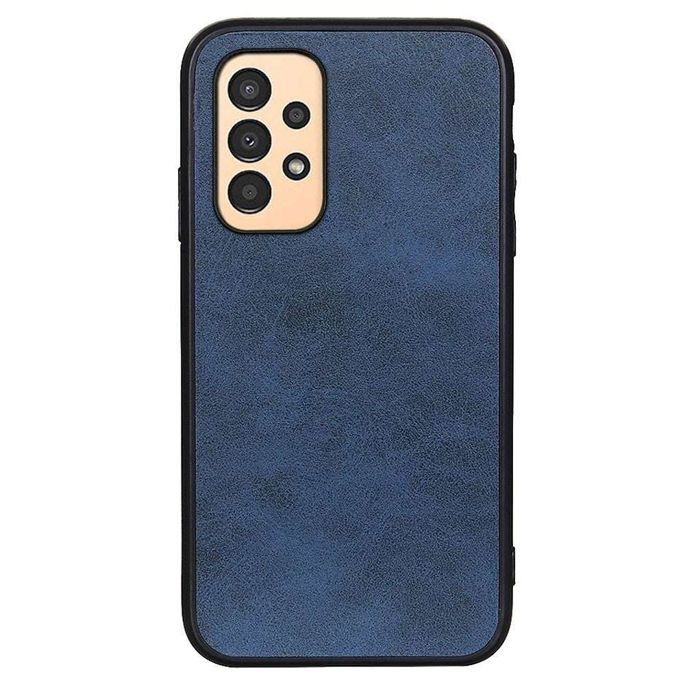 For Samsung Galaxy A13 4G Protective Case, Textured PU Leather Coated TPU + PC Phone Cover