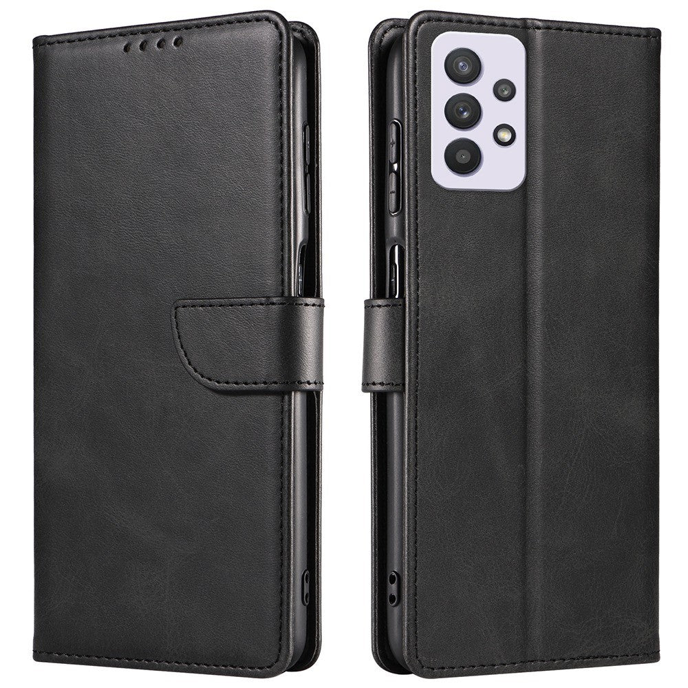 For Samsung Galaxy A33 5G PU Leather Wallet Case TPU Bumper Stand Magnetic Closure Shockproof Flip Cover