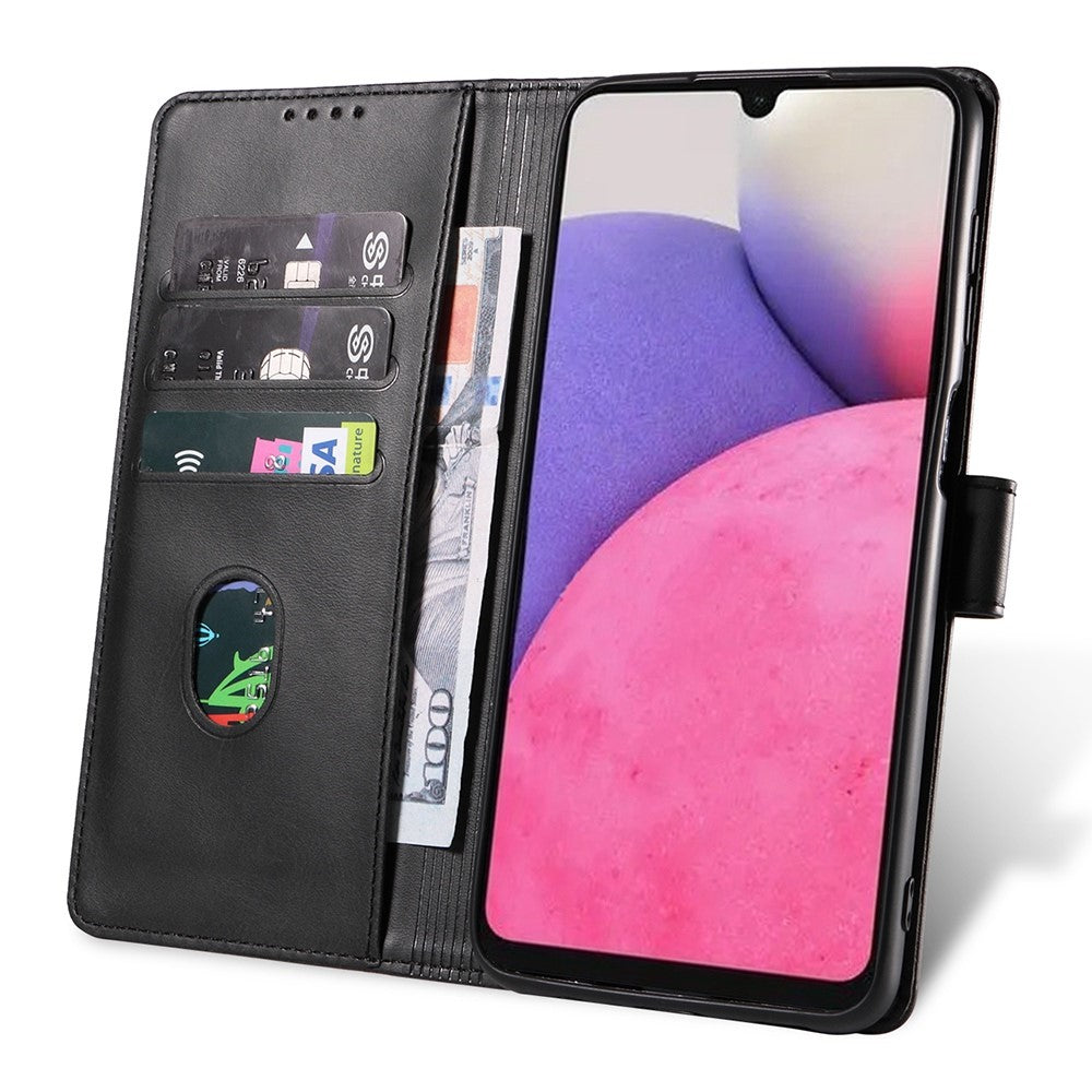 For Samsung Galaxy A33 5G PU Leather Wallet Case TPU Bumper Stand Magnetic Closure Shockproof Flip Cover