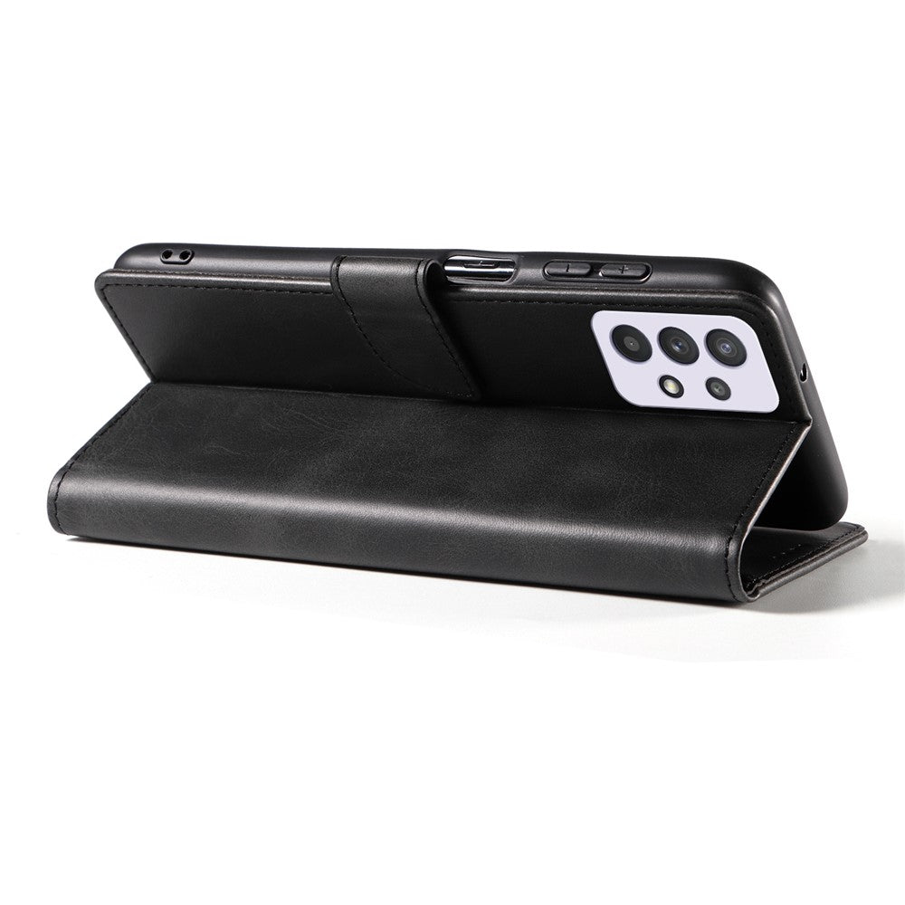 For Samsung Galaxy A33 5G PU Leather Wallet Case TPU Bumper Stand Magnetic Closure Shockproof Flip Cover