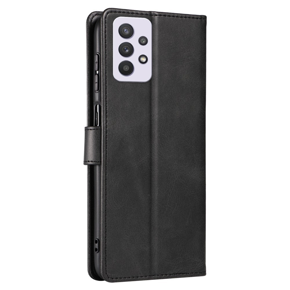For Samsung Galaxy A33 5G PU Leather Wallet Case TPU Bumper Stand Magnetic Closure Shockproof Flip Cover